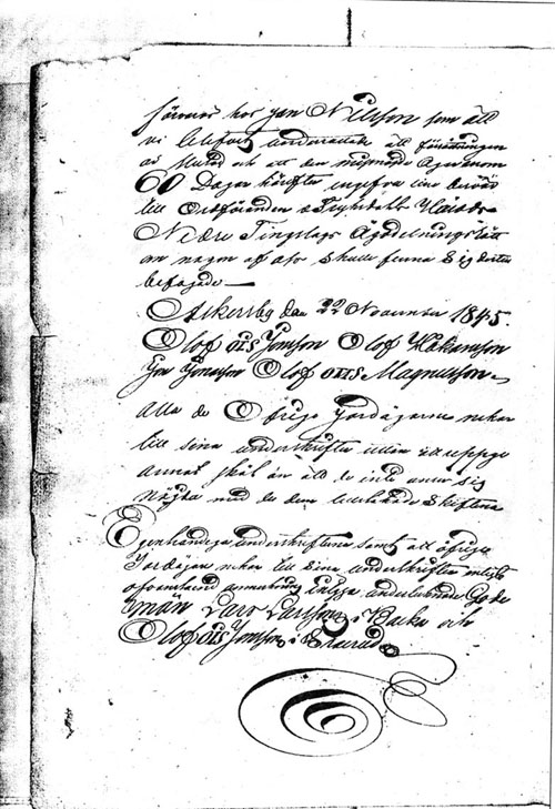  1845 �rs skifte                         